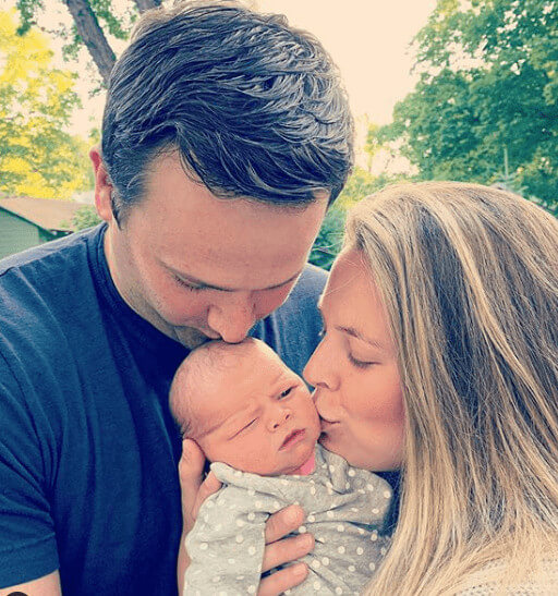 Jamie Erdahl Baby And Husband 